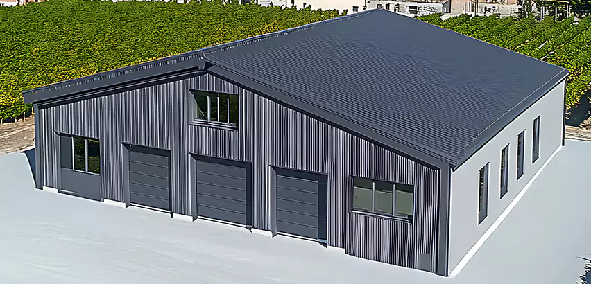 Corrugated Garage Roof Repair in Evanston