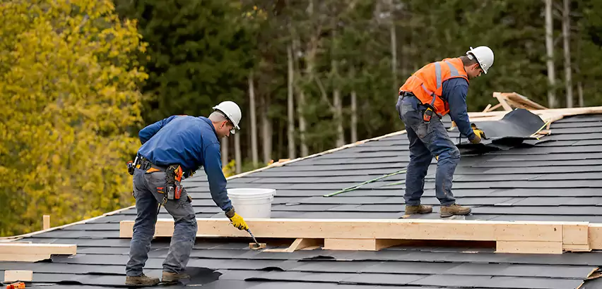 Garage Felt Roof Replacement in Evanston