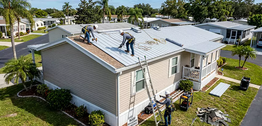 Mobile Home Metal Roof Replacement in Evanston