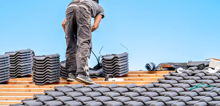 Replacing Tile Roof Underlayment in Evanston