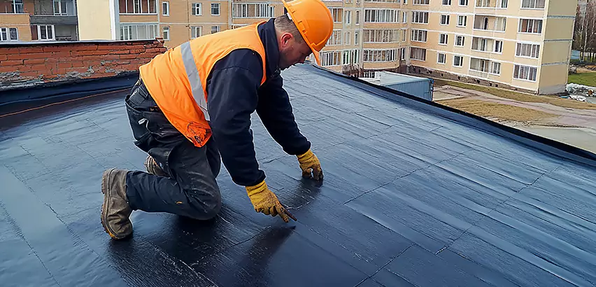 Residential TPO Roof Repair in Evanston